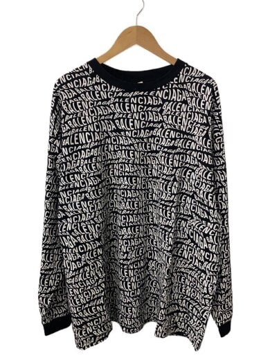 Balenciaga Long Sleeve Cotton T-Shirt for Men 583113 TFV48