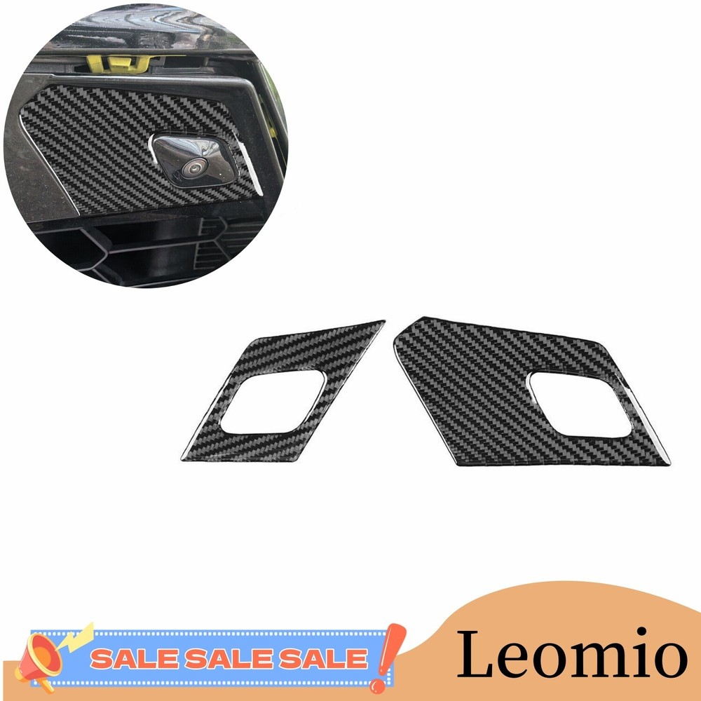 Carbon Fiber For Chevrolet Corvette C8 2020-2024 Vinyl Car Door Radar Cover Trim