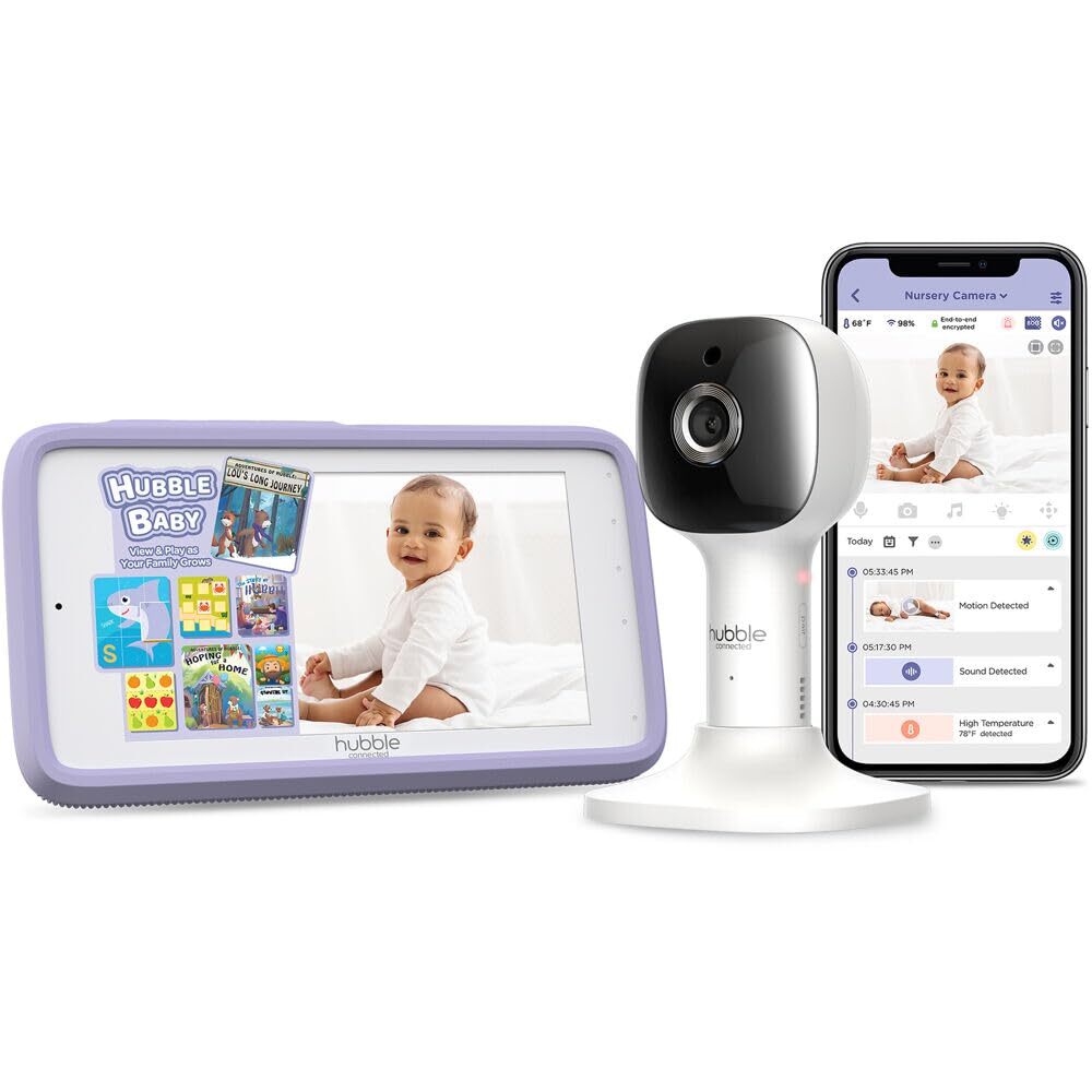 HUBBLE CONNECTED Nursery Pal Cloud Touch Smart WiFi Enabled Baby Monitor with...