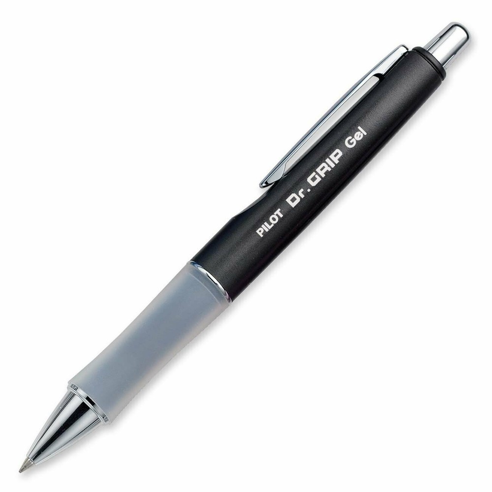 Pilot Dr. Grip Limited Retractable Rolling Ball Gel Pen in Charcoal Gray - Fine