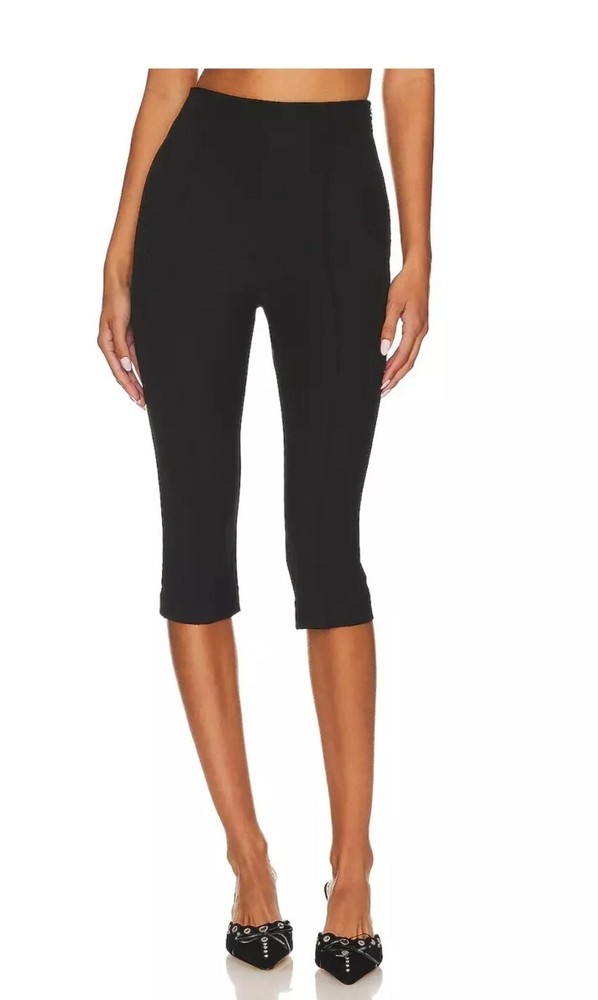 Lovers Friends Cindy Cropped Capri Pant Womens Large Stretch Jersey Knit New