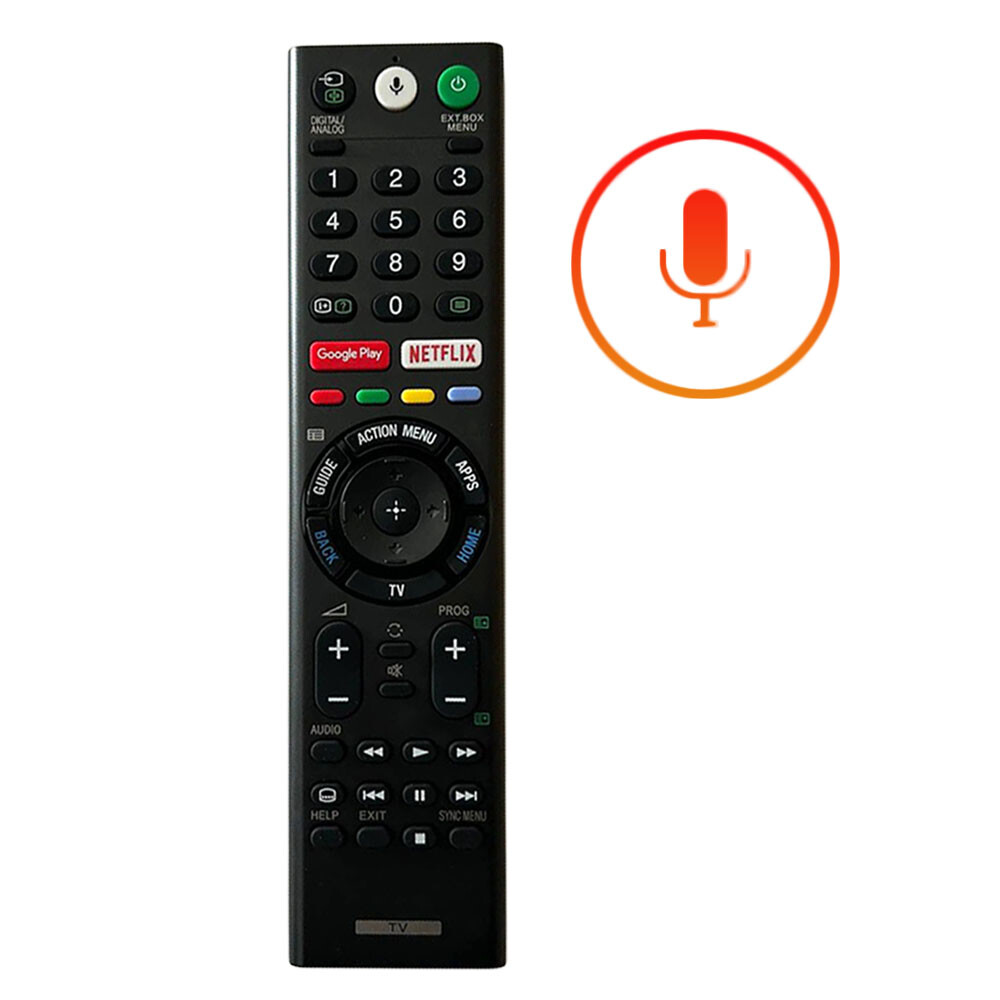 Voice Remote Control Compatible with Sony Smart TV KD65X7500F KD55X7500F KD49X8500F KD55A8G-image