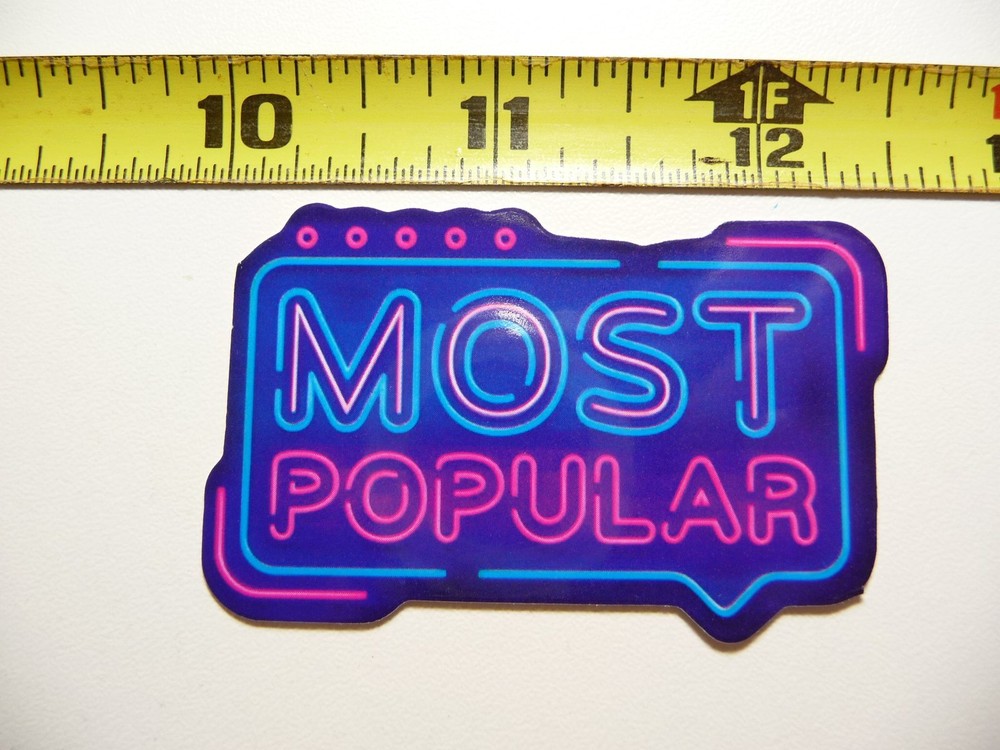 MOST POPULAR STICKER DECAL NEON STYLE MOTIVATIONAL POSITIVE