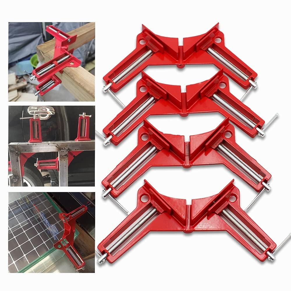 90 Degree Woodworking Corner Clamps Set of 4 Right Angle Clamps for DIY Projects