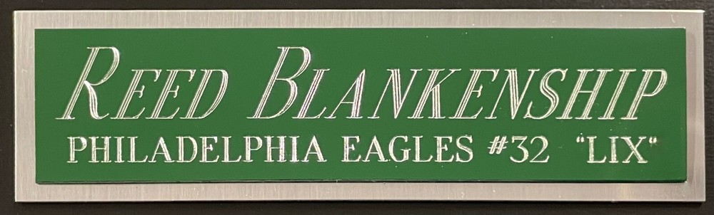 REED BLANKENSHIP EAGLES NAMEPLATE AUTOGRAPH Signed Football HELMET JERSEY PHOTO