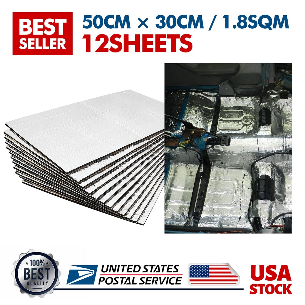 Self-adhesive Fireproof Sound Deadener Heat Insulation Replace Car Truck Engine