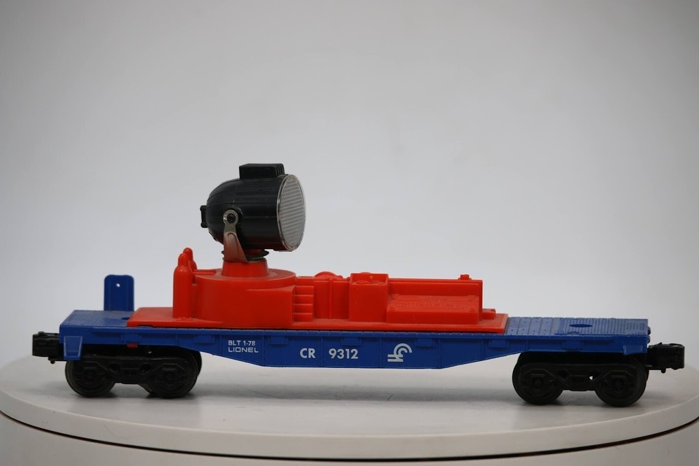 Lionel 9312 CONRAIL Blue Orange Operating Searchlight O27 Gauge 1978-83 Model Train Car