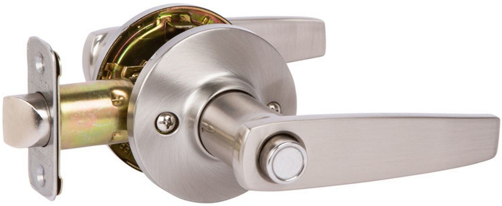 Delaney 502TP-MO-R Milton Nickel Privacy Door Lever Set for Enhanced Security