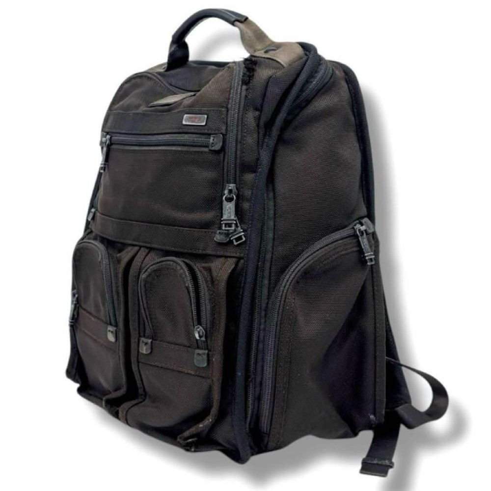 TUMI Large Black Backpack High Capacity 26173DH Travel Business Laptop Bag