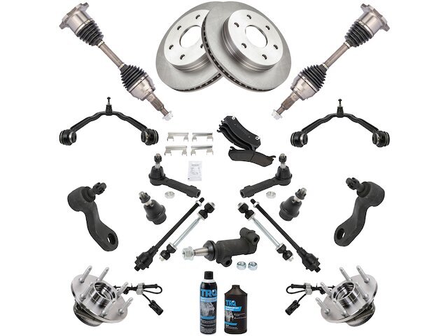 Front Brake Pad Rotor Axle Control Arm Kit fits Suburban 1500 2000-2006 86TBYP