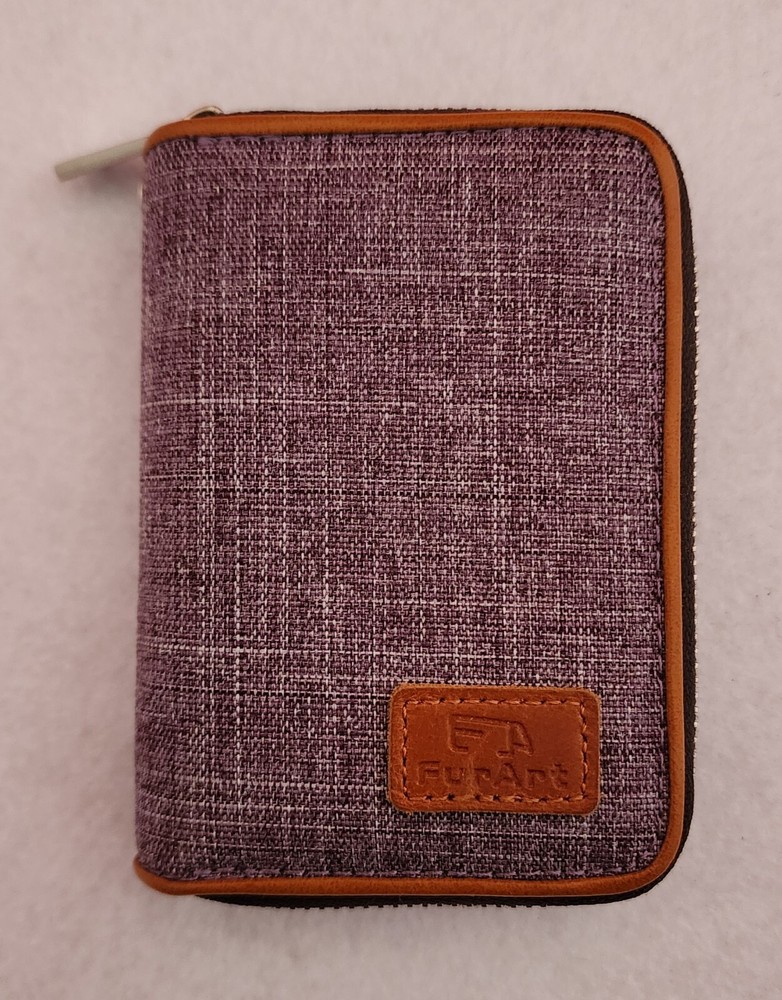RFID Blocking Zipper Card Holder Wallet for Men and Women - FurArt Credit Card Case  -image