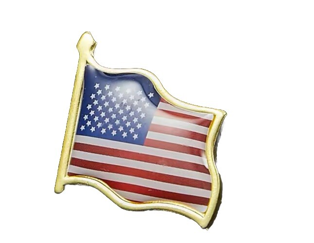 USA America Flag Lapel Pin Badge National Country Flag Button United Estates