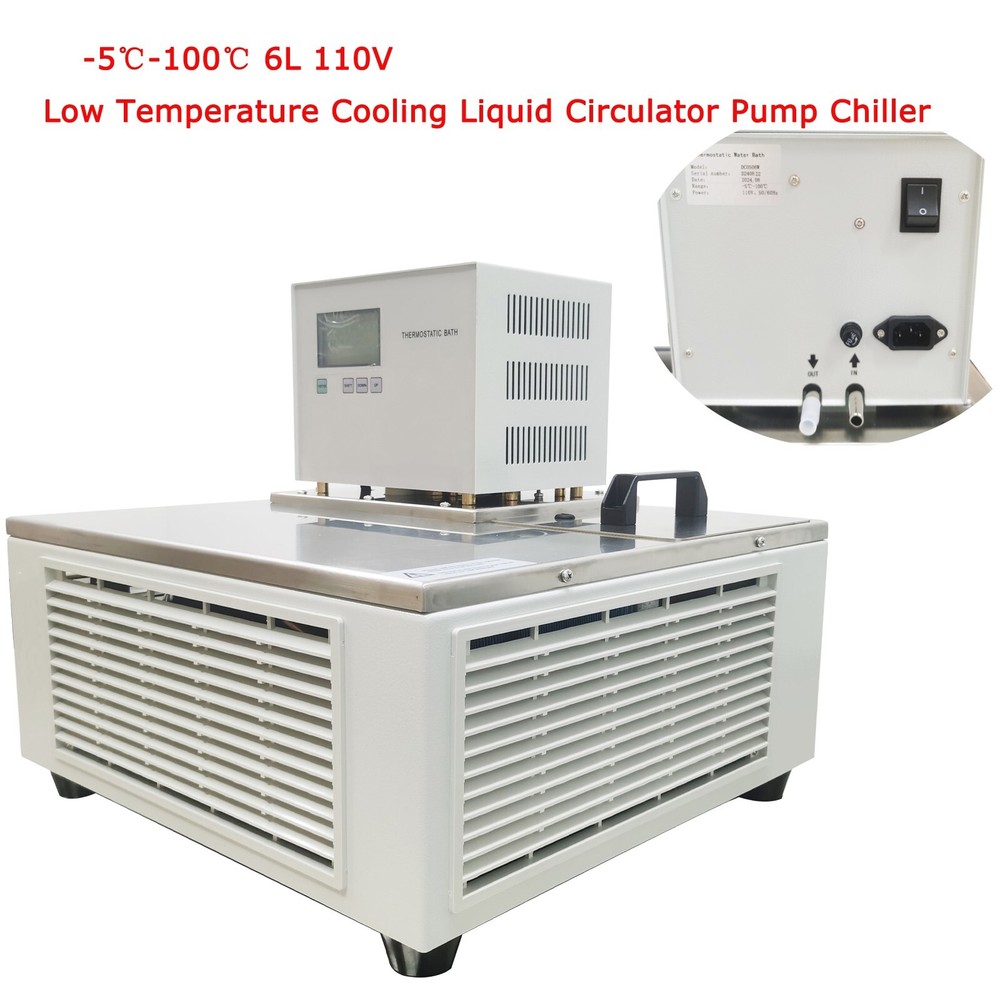 -5℃-100℃ 6L 110V Low Temperature Cooling Liquid Circulator Pump Chiller Horizont