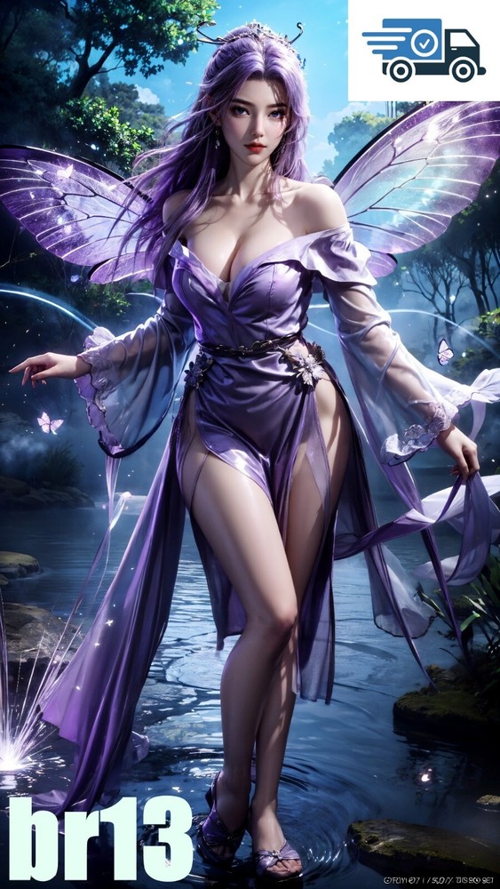 AI Digital Art Desktop Background Chinese Girl Image H6