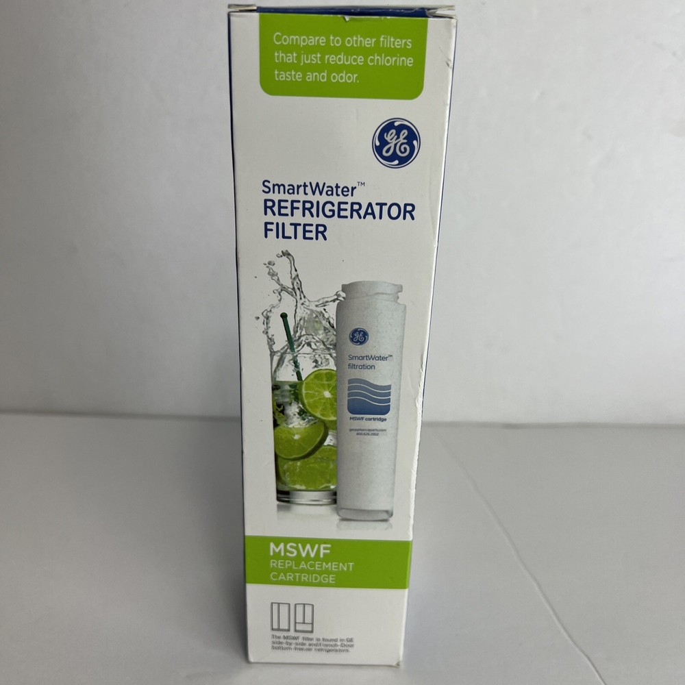 GE SmartWater MSWF Refrigerator Replacement Filter for Side-by-Side & French Door Models