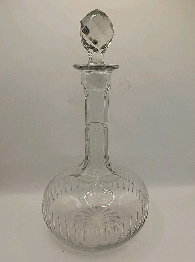 Barware Vintage Glass Crystal Decanter With Stopper 11