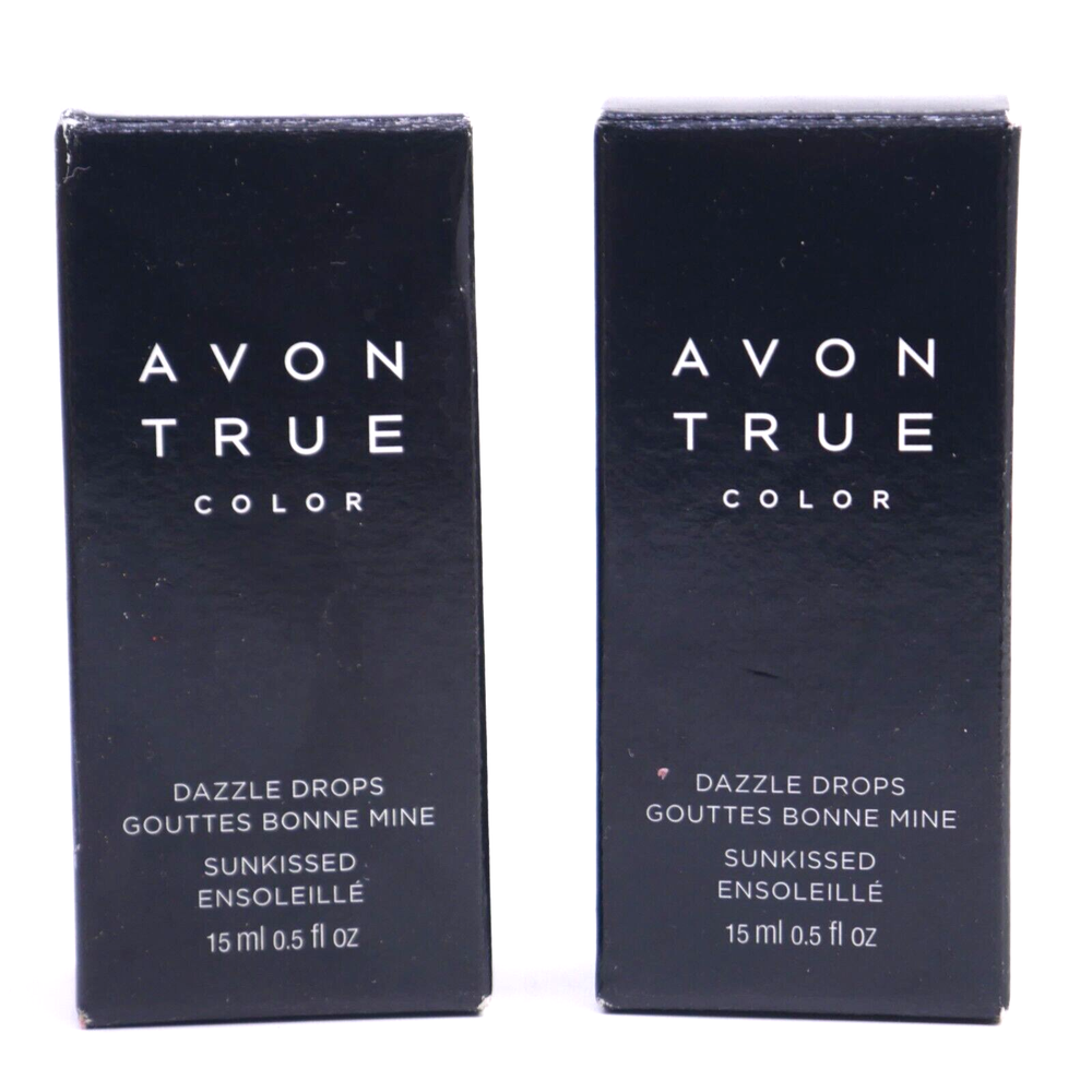 Avon True Color Dazzle Drops Sunkissed Bronze Shimmer 15ml 2-Pack New Old Stock