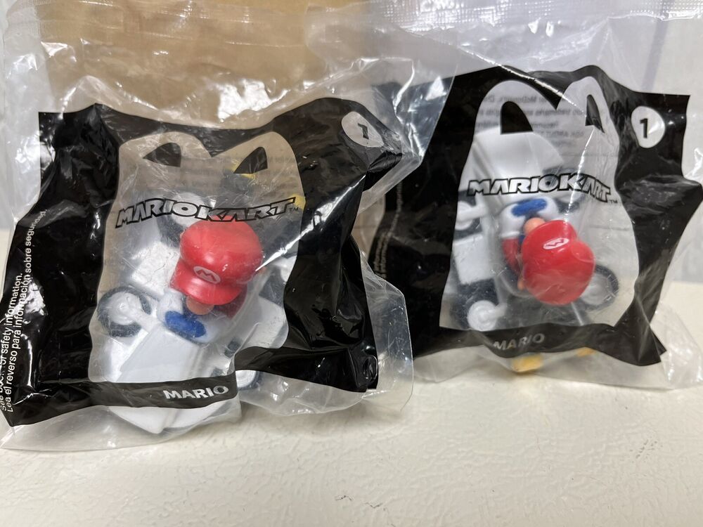 (2)2022 McDONALD'S Mario Kart #1 Deluxe Nintendo HAPPY MEAL TOYS 12/11/24 M