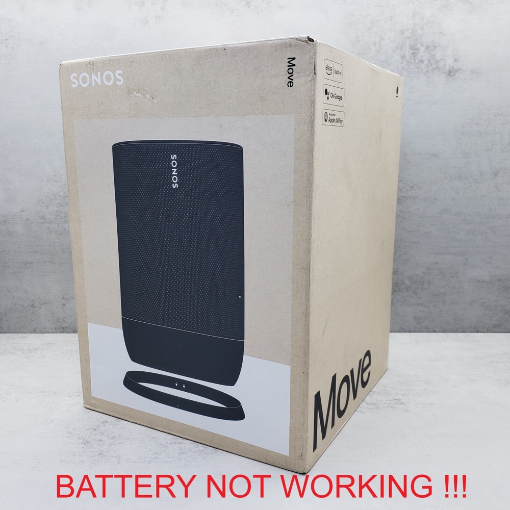 Sonos Move Portable Wireless Speaker Black Battery Issue MOVE1US1BLK Solution