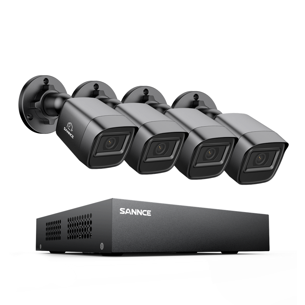 SANNCE 5in1 8CH DVR 1080P Home Security Camera System AI Human Detection Outdoor