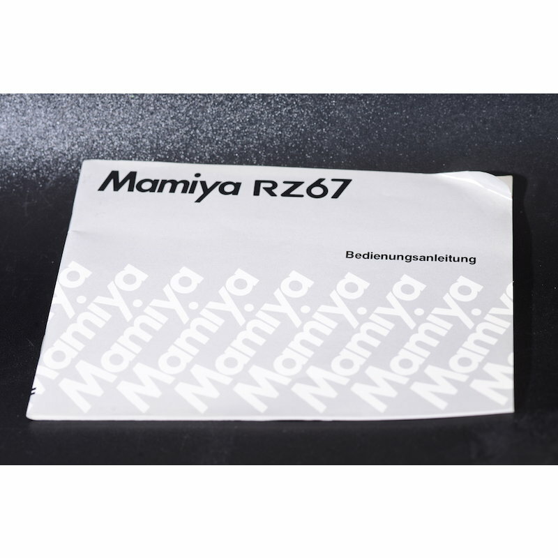 Mamiya User Manual RZ67 / Instruction Manual RZ-67 / Guide / GERMAN