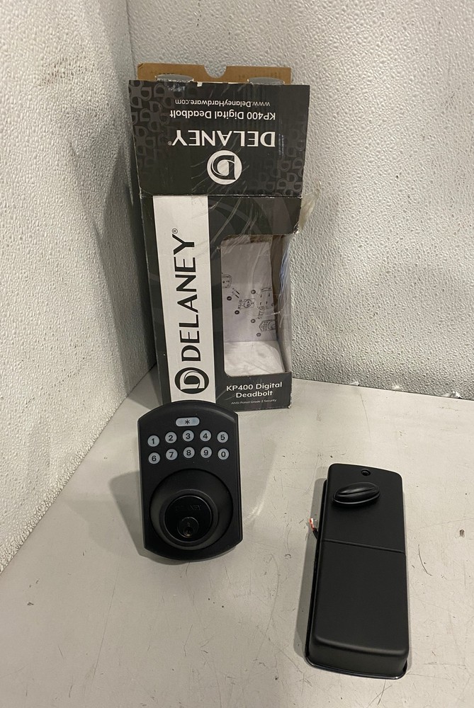 Delaney KP400 Electronic Deadbolt Smart Lock Black  