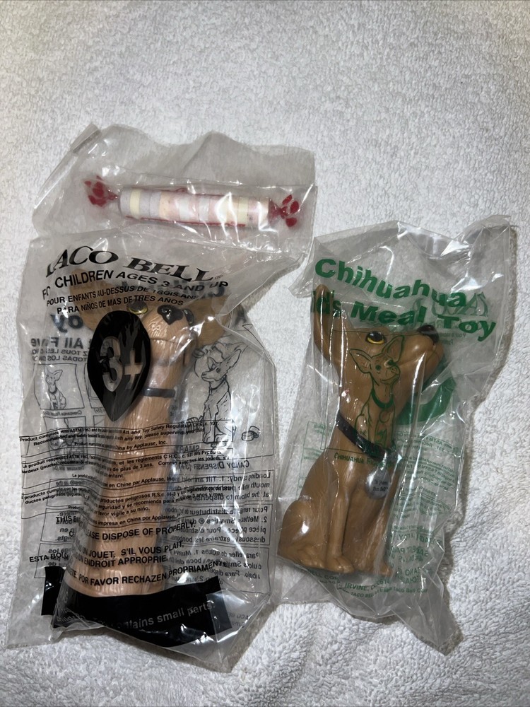 Yo Quiero Taco Bell Chihuahua Dog Pez Type Candy Dispenser Applause & Sealed Toy