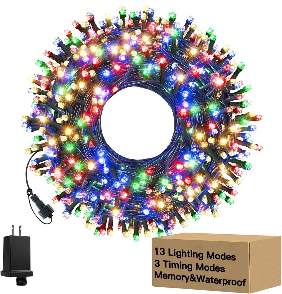 240LED 88Ft Christmas Lights with Memory, 13 Modes Waterproof Xmas String Lig...