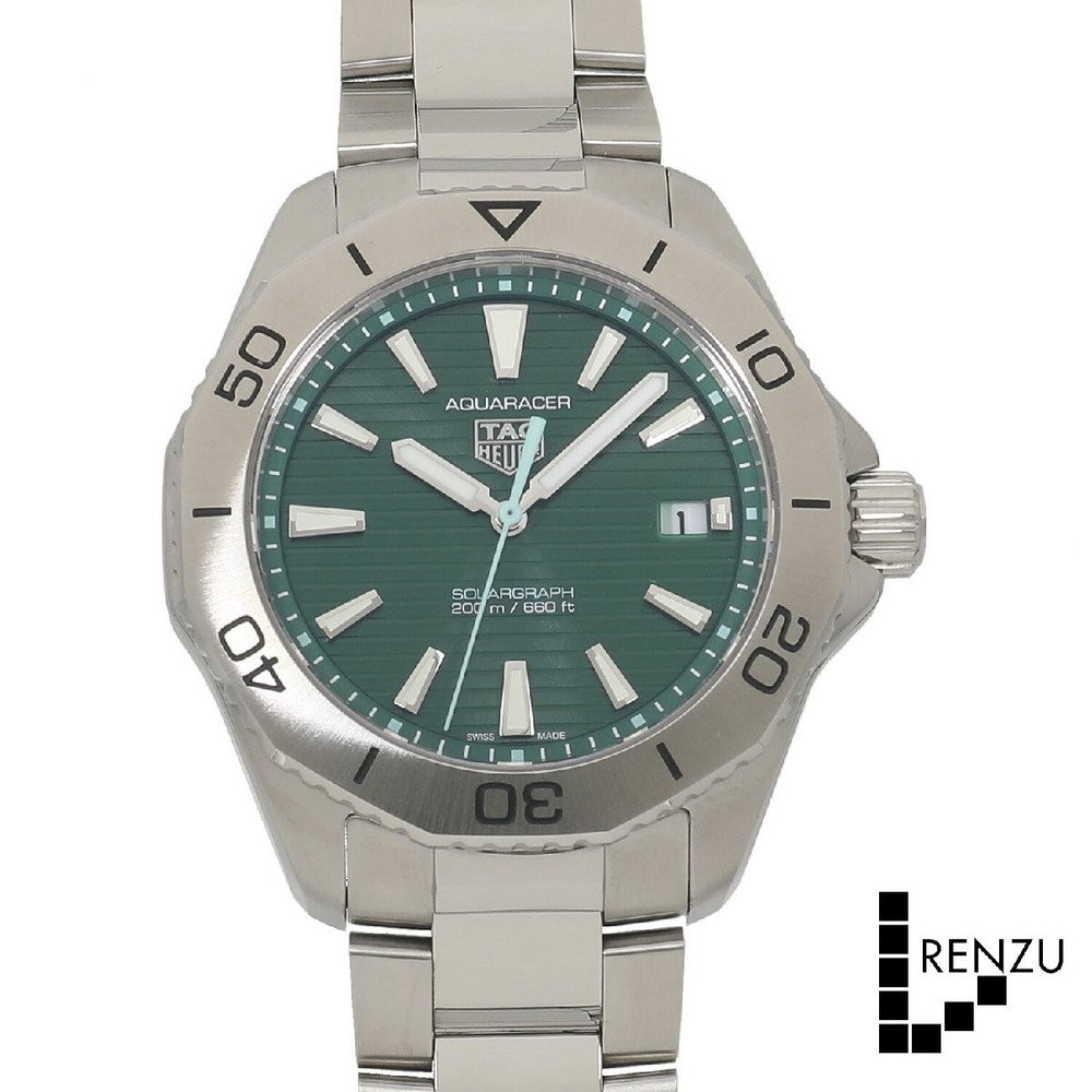 TAG Heuer Aquaracer Professional 200 Solargraph Green Mens Watch WBP1115 BA0000