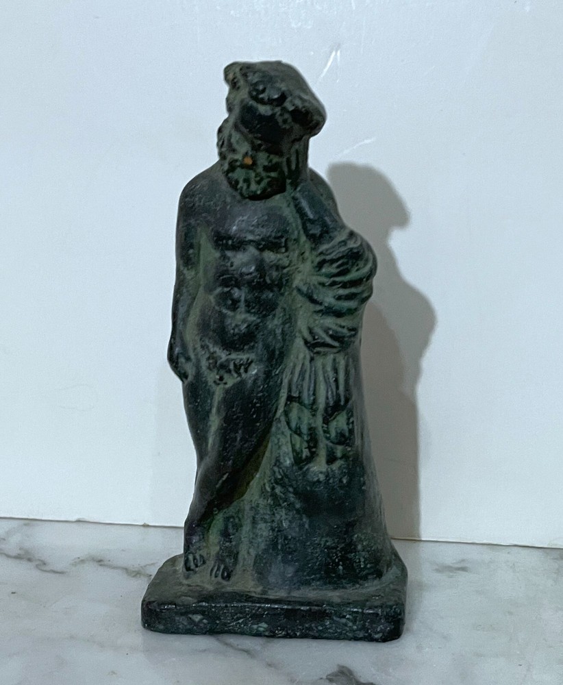 BEAUTIFUL VINTAGE POTTERY GREEK STATUE OF A NUDE GOD AFTER THE ANTIQUITY