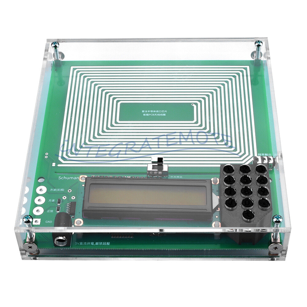 Schumann Wave Generator Adjustable Pulse Sine Frequency 0.01Hz to 30000Hz US Case