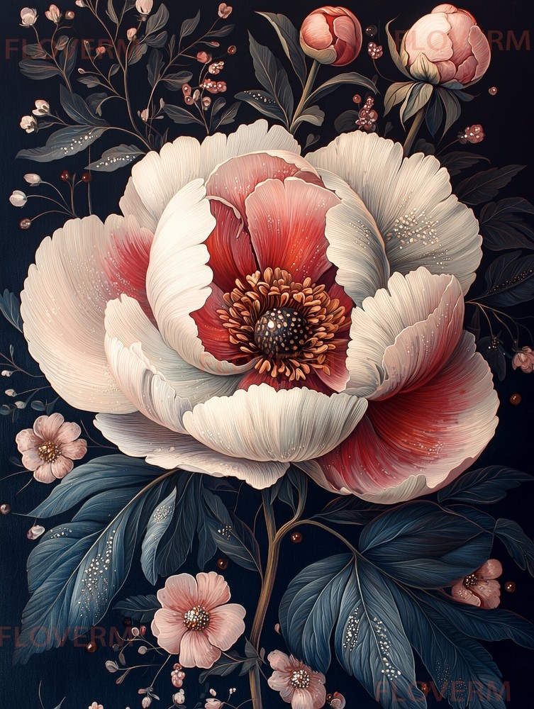 Floral Digital Wallpaper Background for Desktop Art Gift-image