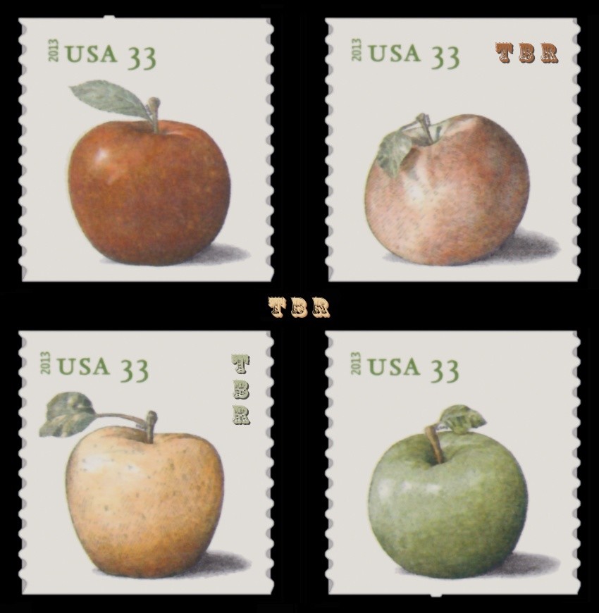 4731-34 4732 4733 4734 Apples 33c Coil Singles Set 4 From 2013 MNH - Buy Now-image