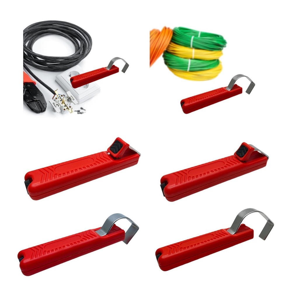 Ergonomic Cable Stripper Tool - Versatile Wire Cutter Hand Tool  