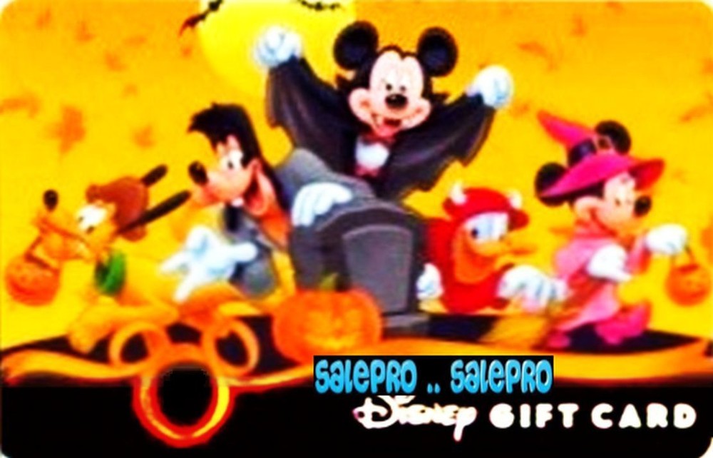 DISNEY MAGIC KINGDOM 2009 HALLOWEEN PARTY NIGHT PUMPKIN COLLECTIBLE GIFT CARD
