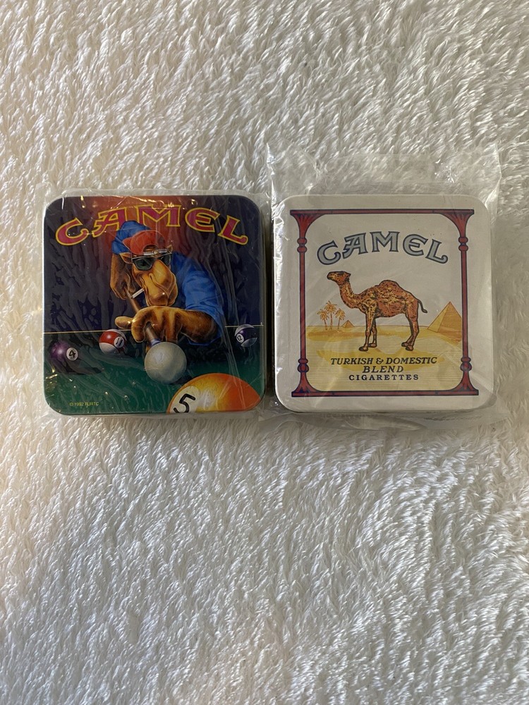 New Lot Of 2 Camel Joe Metal Cigarette Cases Vintage