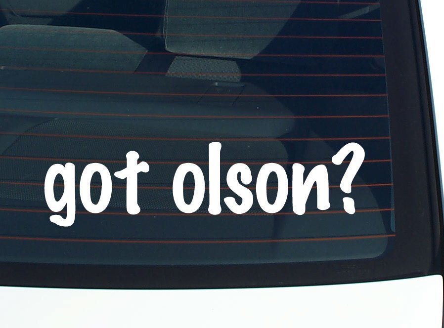 got olson? CAR DECAL BUMPER STICKER VINYL FUNNY LAST NAME WINDOW PRIDE
