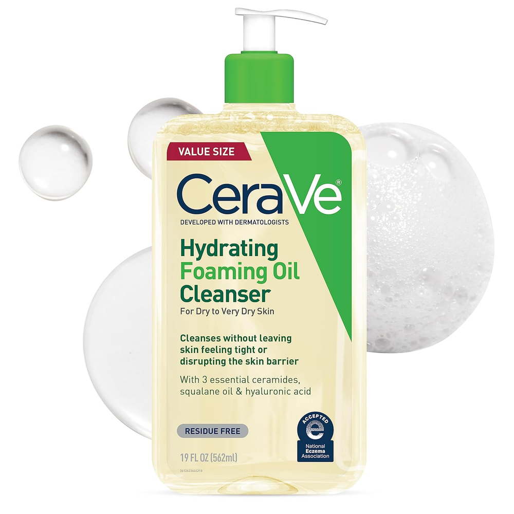 Hydrating Foaming Oil Cleanser with Squalane for Face & Body Moisture