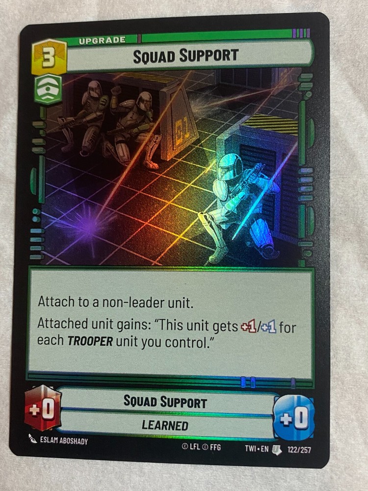 STAR WARS UNLIMITED TCG ToR SQUAD SUPPORT Unc Foil