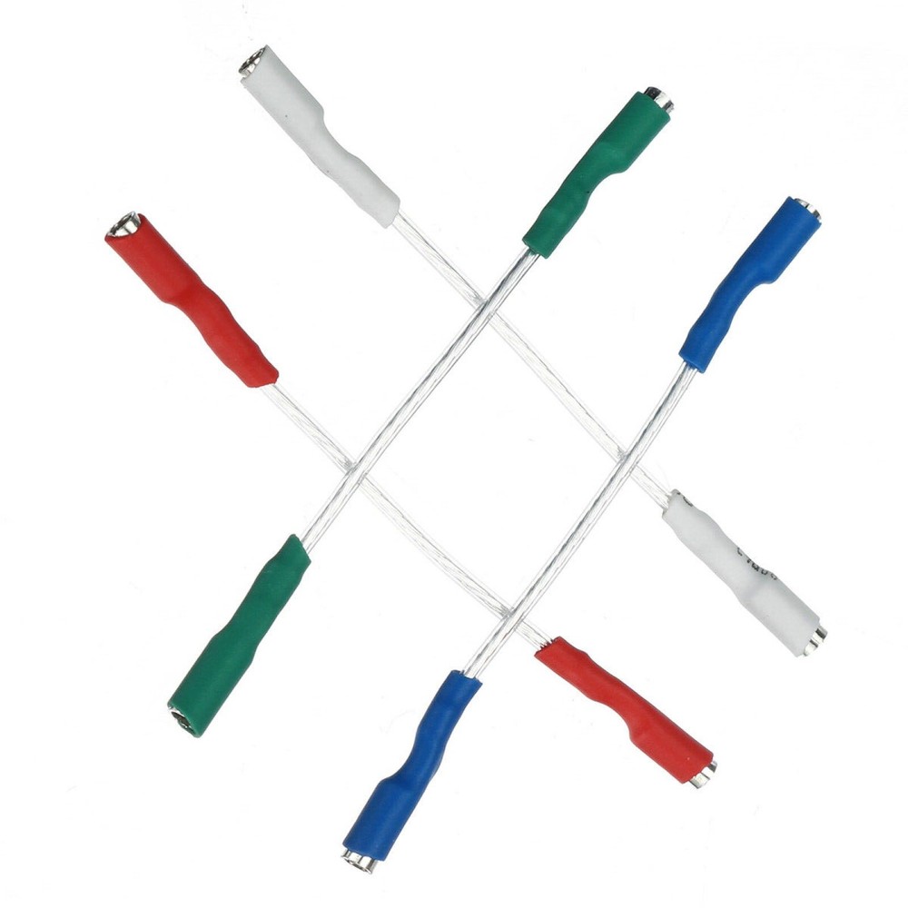 4Pcs 7N headshell wires OFC turntable leads phono cartridge cables replacement C