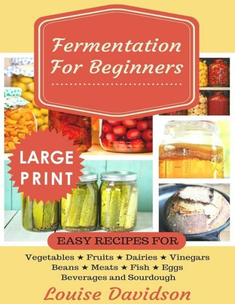 Fermentation For Beginners Large Print Easy Veggie Recipes
