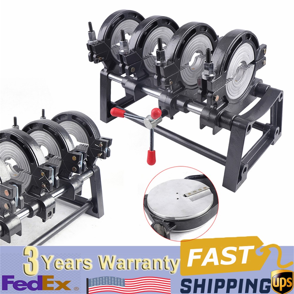 HDPE PP PE PVC Manual Butt Fusion Welding Machine with 4 Clamps