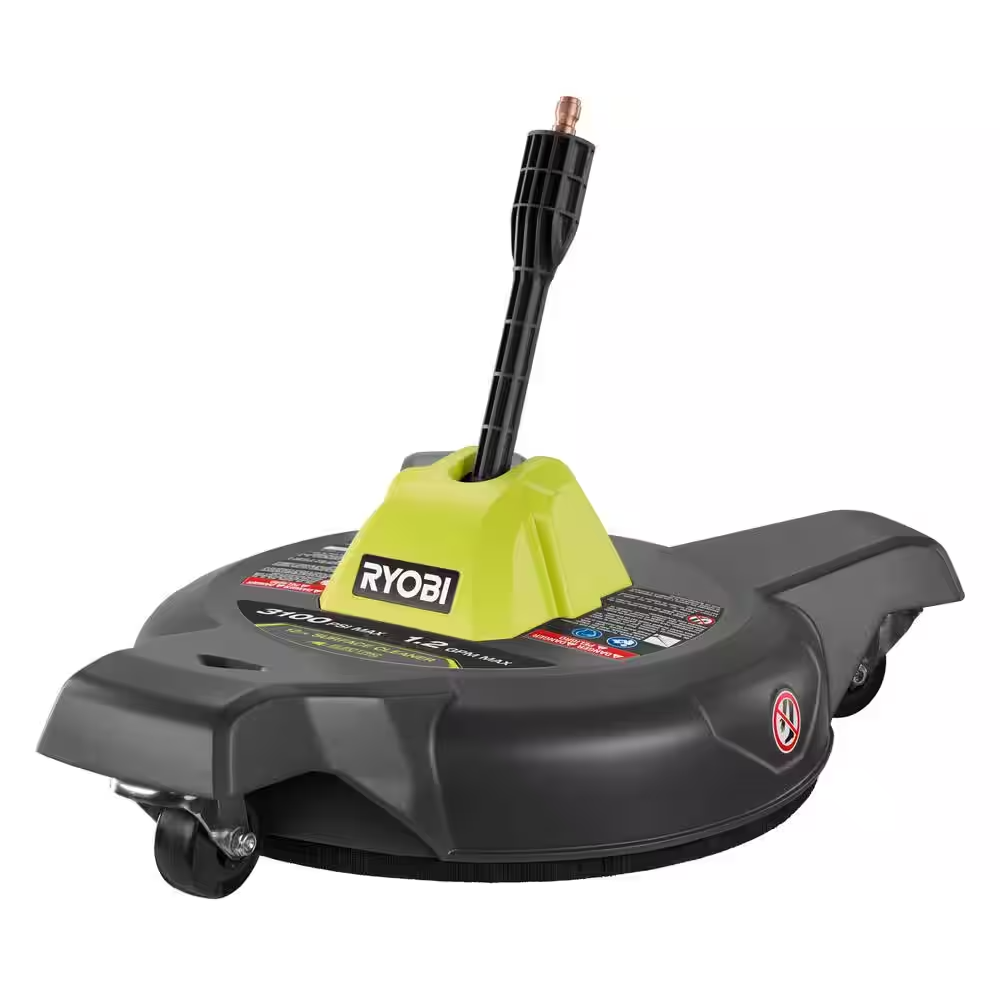 RYOBI 12-Inch 3100 PSI Electric Pressure Washer Surface Cleaner Attachment RY31SC312