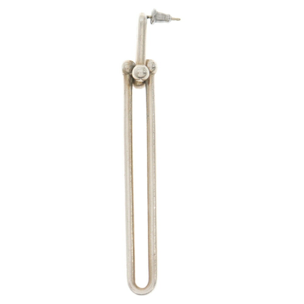 Tiffany Co. Hardware Double Long Link Earrings Silver E7685