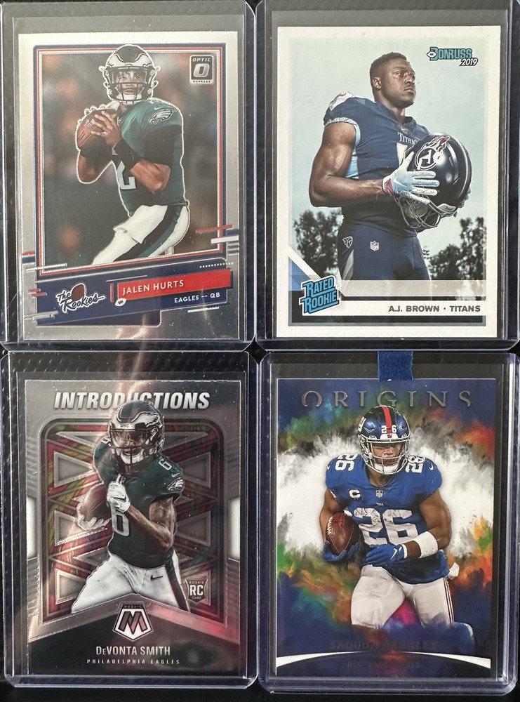 Philadelphia Eagles Rookie Card Lot - 10 Collectible Cards Included