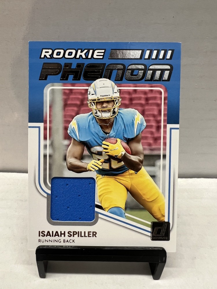 2022 Donruss Rookie Phenom Patch Isaiah Spiller RC