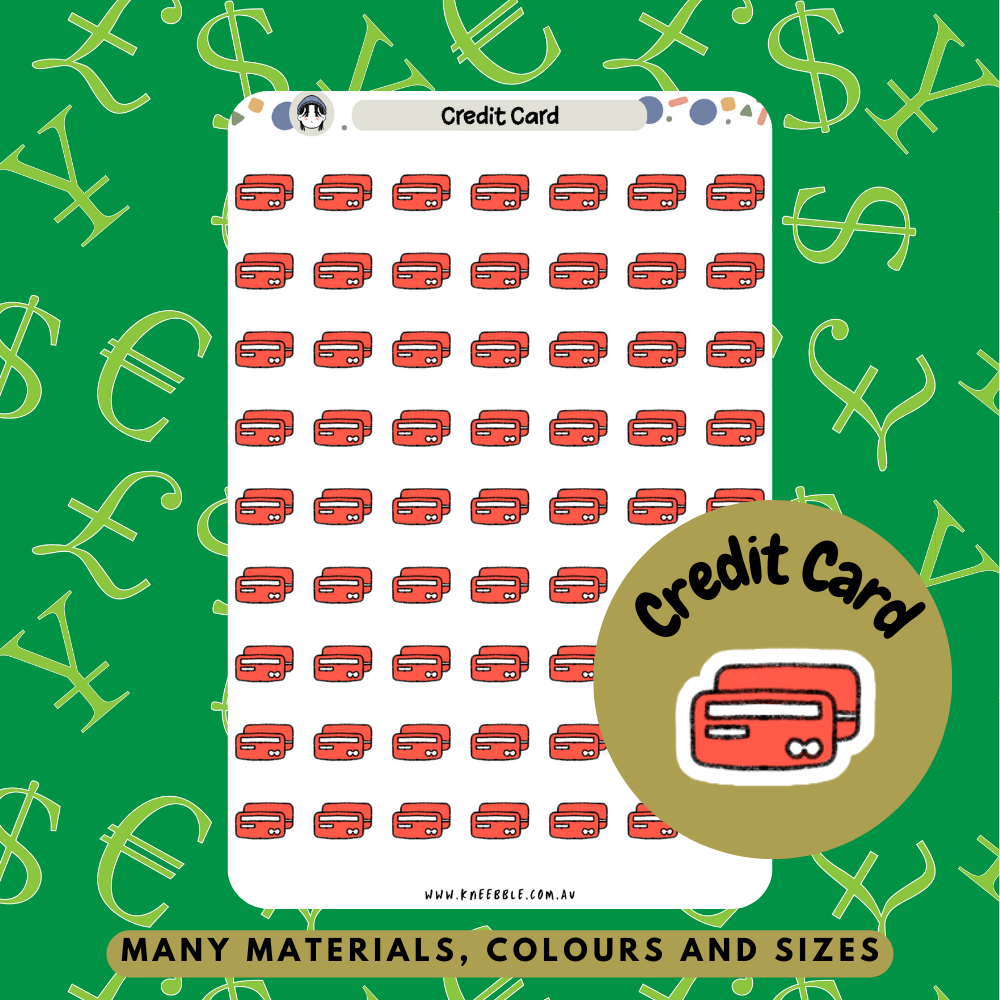 Credit Card Planner Stickers-image