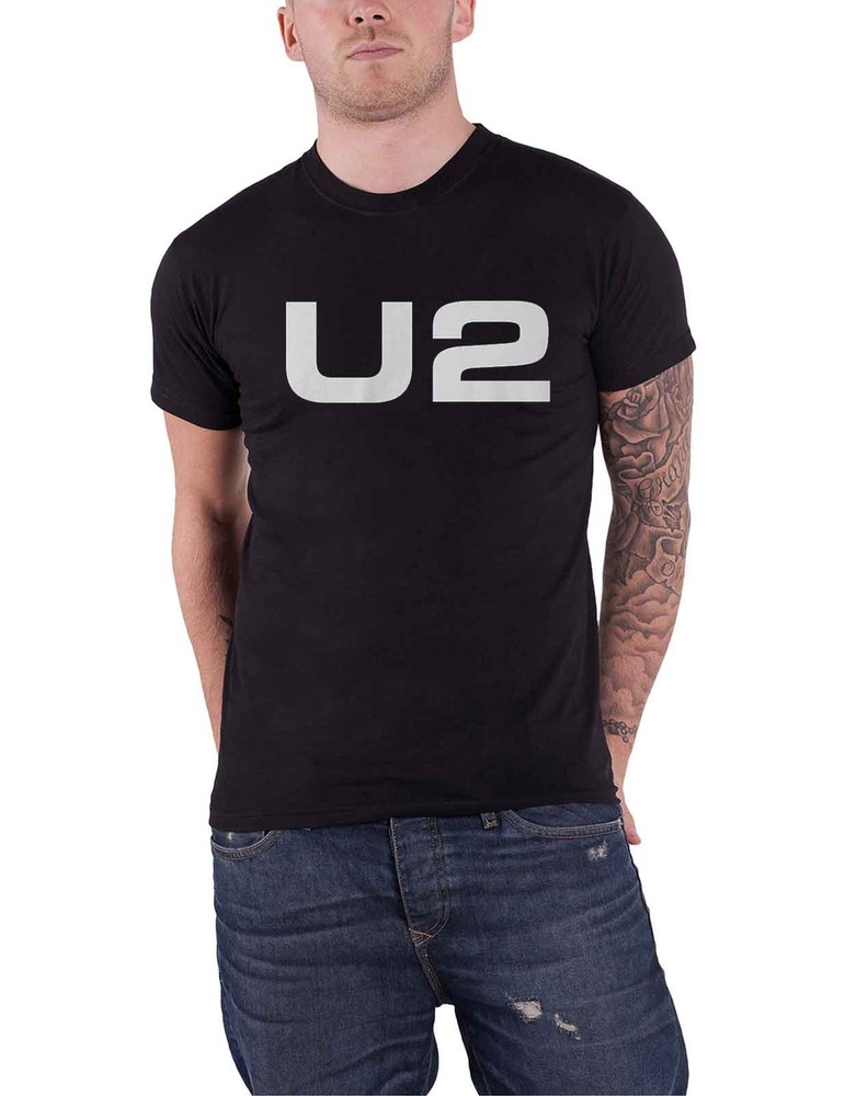U2 Classic Band Logo Official Mens Black T-Shirt
