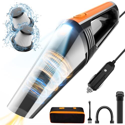 High-Power 8000Pa 12V Portable Handheld Car Vacuum Cleaner