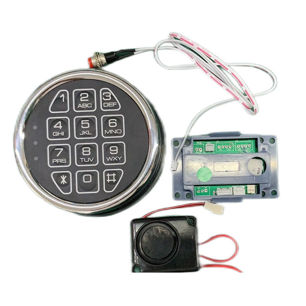 NEW Electronic Safe Lock Replacement Keypad with Solenoid Lock & 2 Override Keys